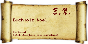 Buchholz Noel névjegykártya